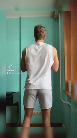 Exposed Gay TikTok Workout gif