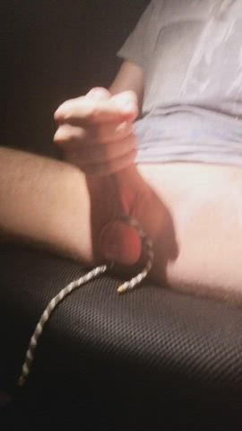 big dick cock ring cock worship edging jerk off gif