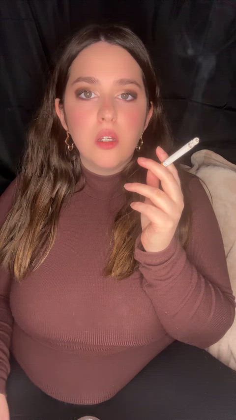 big tits onlyfans smoking gif