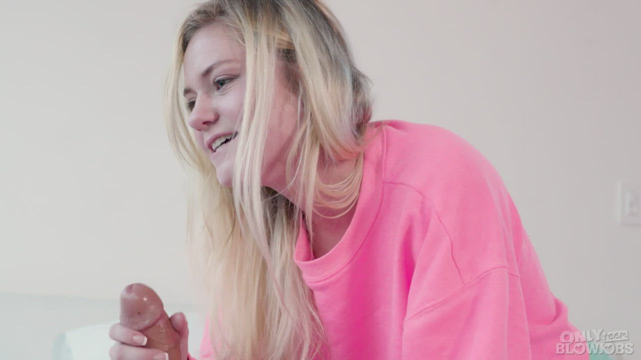 Big Dick Blonde Blowjob Chloe Foster Teen gif