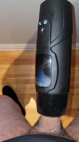 big dick masturbating sex toy gif