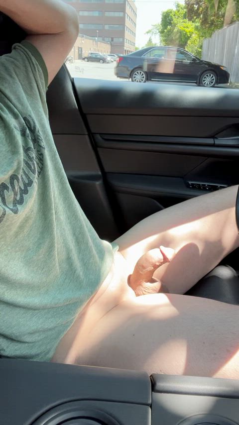 Caught in a busy parking lot