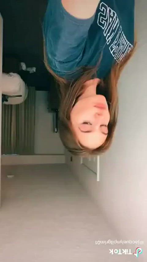 tiktok girls pretty teen 18 years old booty dancing boobs tits cute gif