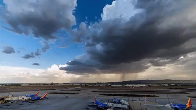 Massive microburst over Phoenix International on Monday