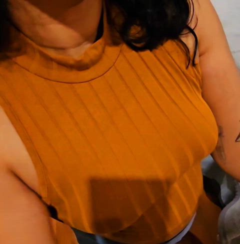 Cum all over my top