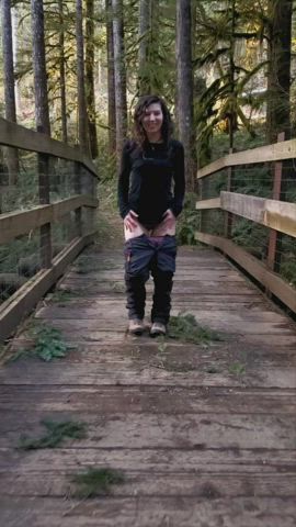The troll under the bridge caught a frisky fairy crossing today☺️