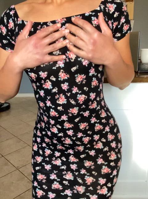 Showing you my B-cup Latina titties (reveal)