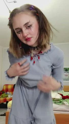 Flashing boobs and ass