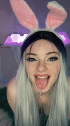 Ahegao Amateur Barely Legal Belle Pink Spit gif