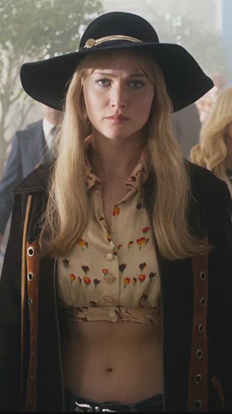 belly button celebrity jennifer lawrence gif