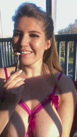 Just a little puff and suck!