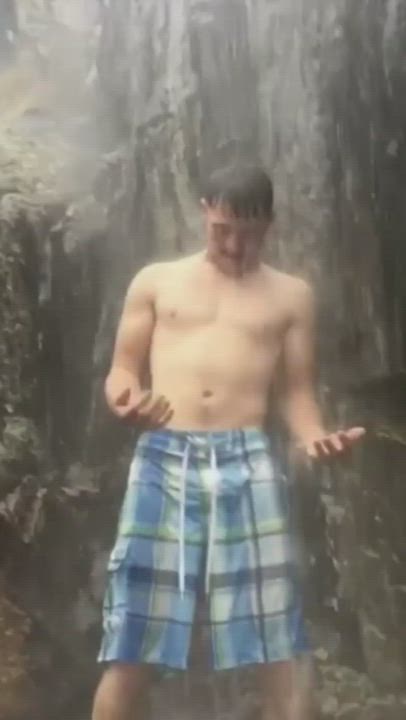 Hike and then relax in a waterfall hot spring with a few friends. Amazeballs