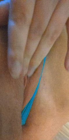 pulled my panties to the side &amp; my fingers went to work