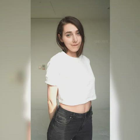 amateur small tits undressing gif