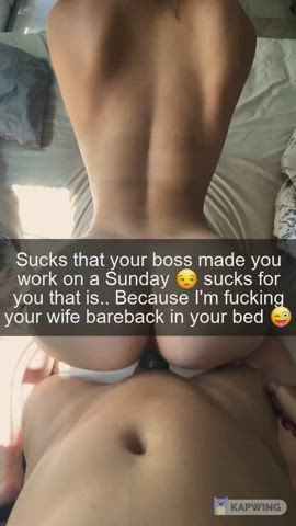 Your wife needs sex and if you're not there.. She goes to the neighbour for help