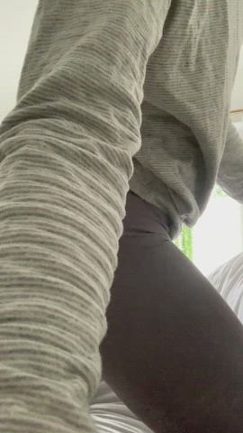 Asshole Fingering Yoga Pants gif