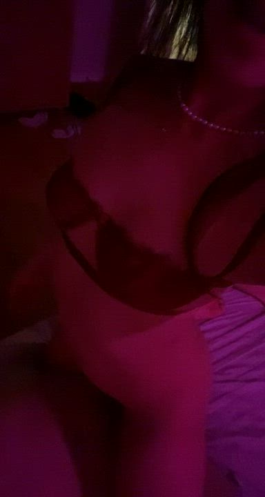 Husband wanted me to send him a video riding my bulls cock