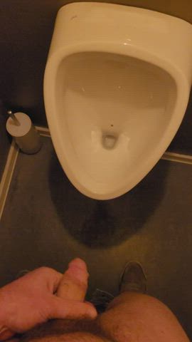 Bathroom Cut Cock Hairy Cock Messy Pee Peeing Piss Pissing Toilet gif