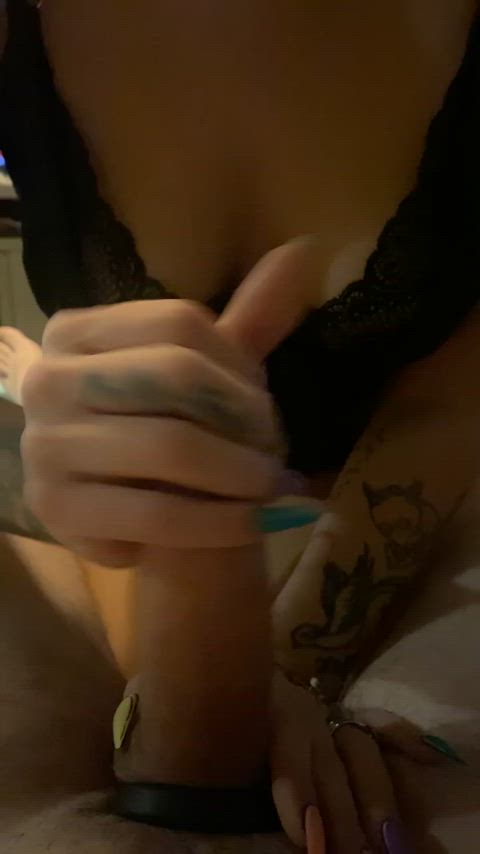 amateur blowjob cock couple handjob homemade milf married couple real couple gif