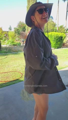 amateur ass babe big ass cute hotwife public solo gif