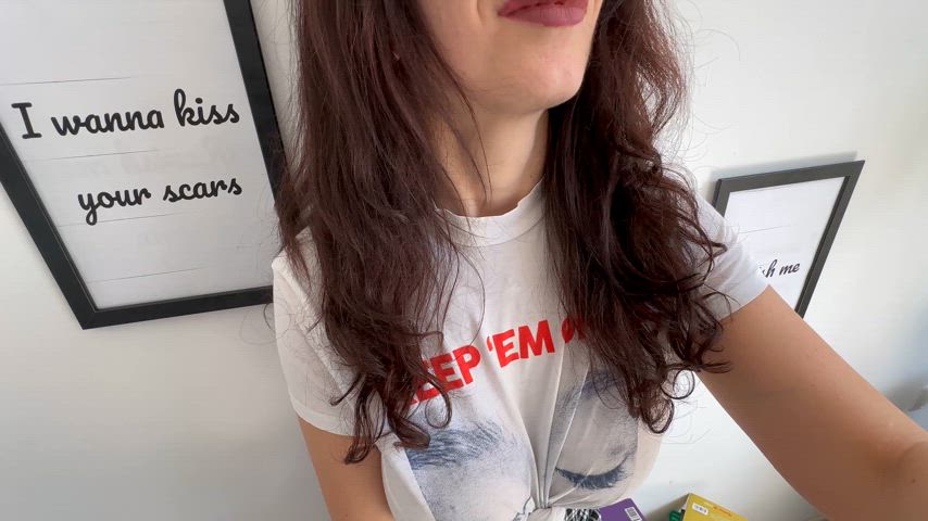big tits boobs cfnm tease gif