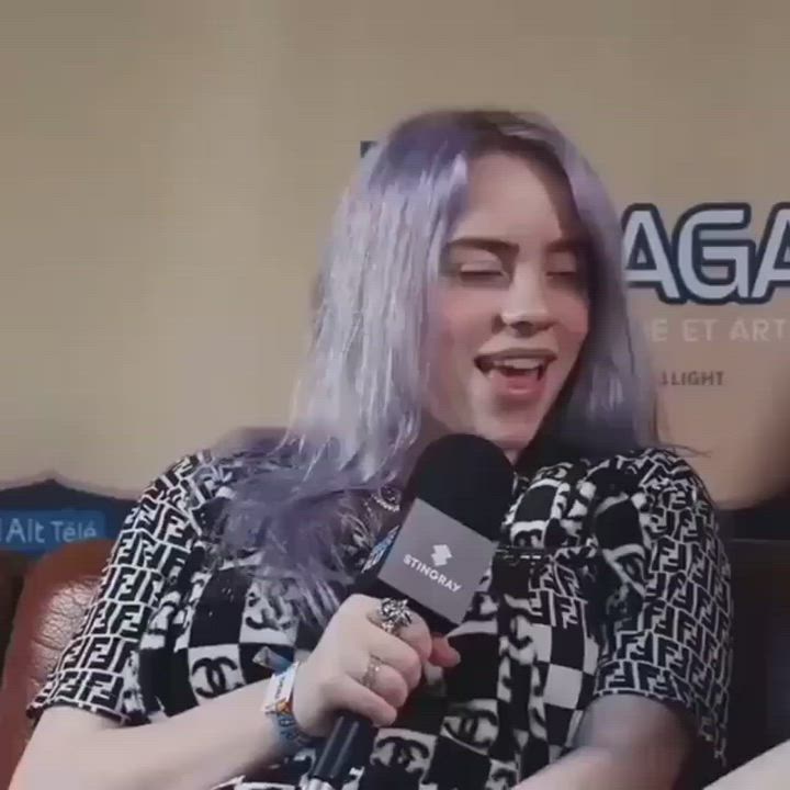 <3 @billieeilish tongue out #2
