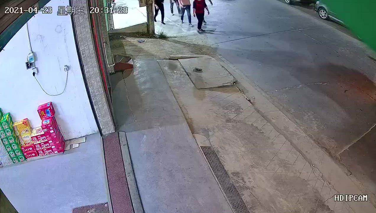 Motorist runs over several people