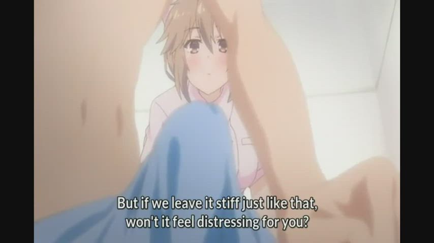 anime clothed cumshot handjob hentai nurse gif