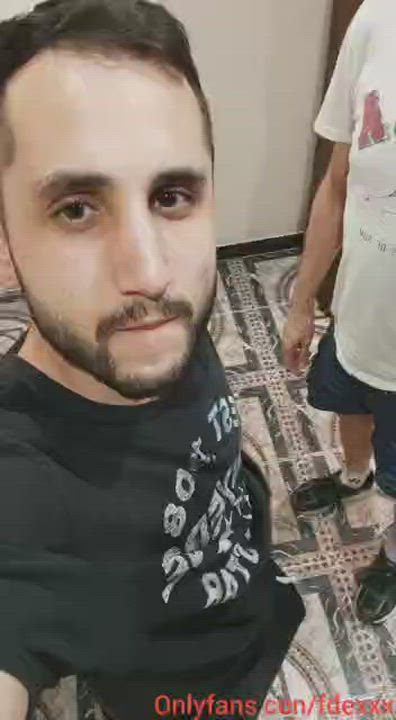 my boyfriend's best friend couldn't stand the urge to suck my cock🍆 and I couldn't