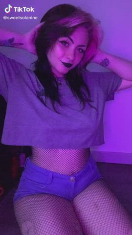 Emo Eye Contact Goth Handjob Tease TikTok gif