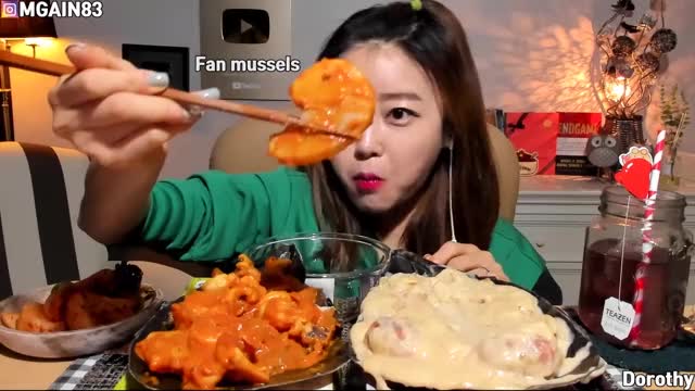 도로시_키조개파스타 통가래떡떡볶이(크림,로제) 먹방-4