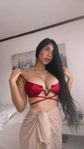 Would you squeeze my tits…?