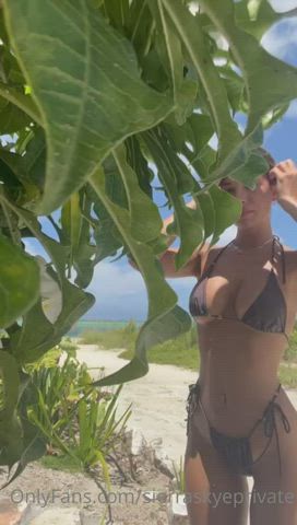 Bikini GIF by somethingsomething65. Sexy tease