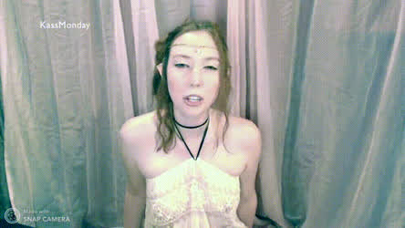 Cosplay JOI Masturbating Tits gif