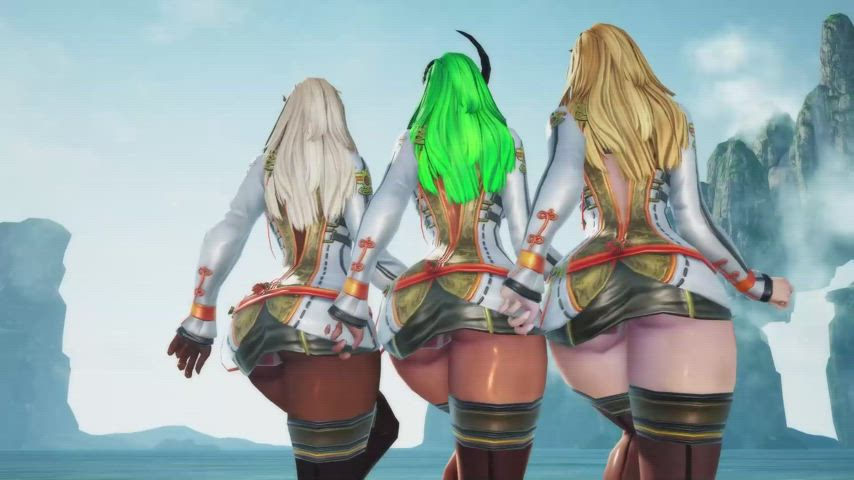 3D Dancing Group gif