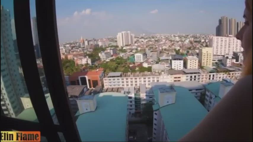 Sexy Estonian Accent - Elin Flame fucked on a balcony