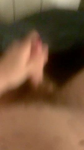 amateur cock cum cumshot hairy homemade pubic hair non-binary gif