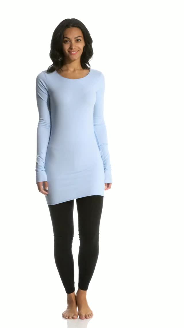 Hard Tail Long Sleeve Skinny Yoga Tee
