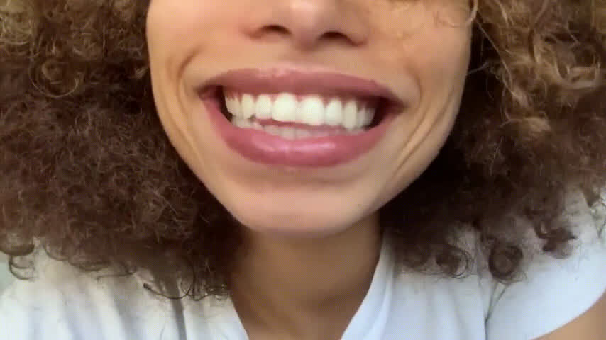 Ebony Lips Tongue Fetish gif