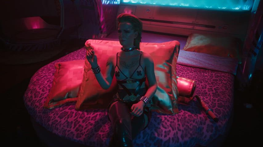 blonde cyber lesbian gif