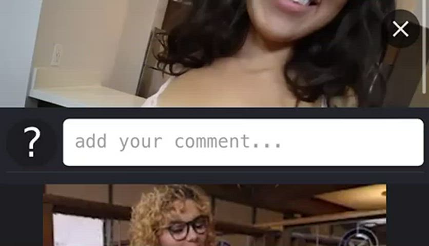 blowjob brown eyes cum gif