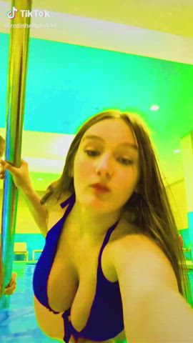 Bikini Pool TikTok gif