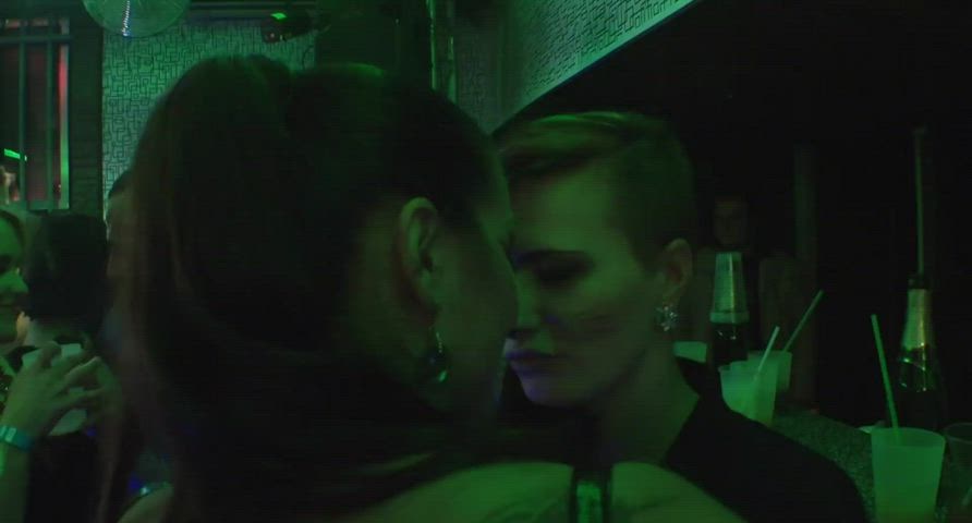 I think the short-haired girl had an orgasm