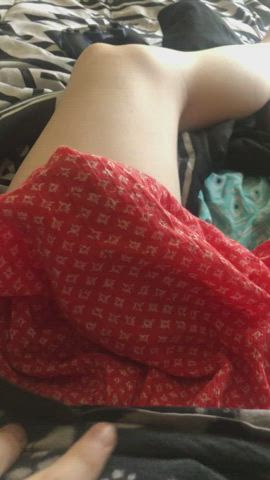 Surprise Big Dick femme in skirt ?‍??‍???