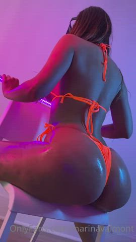 Bikini Oiled Swimsuit gif