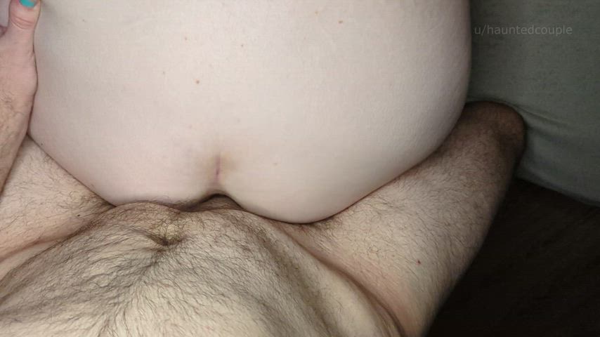 Pounding that pussy with a plug in her ass
