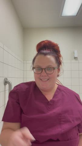 BBW Big Tits Boobs Bouncing Tits Fetish Nurse OnlyFans Taboo Uniform Worker gif