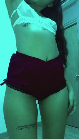 Lingerie Teen Tits gif