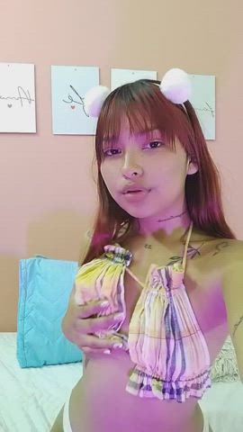ass booty cute latina tits gif