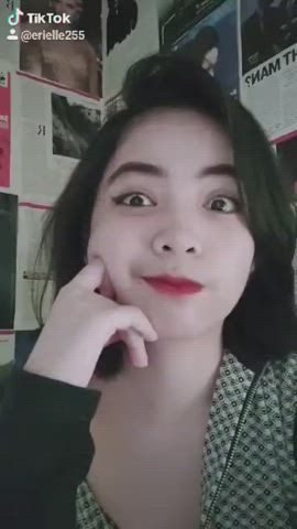 Asian TikTok Tits gif